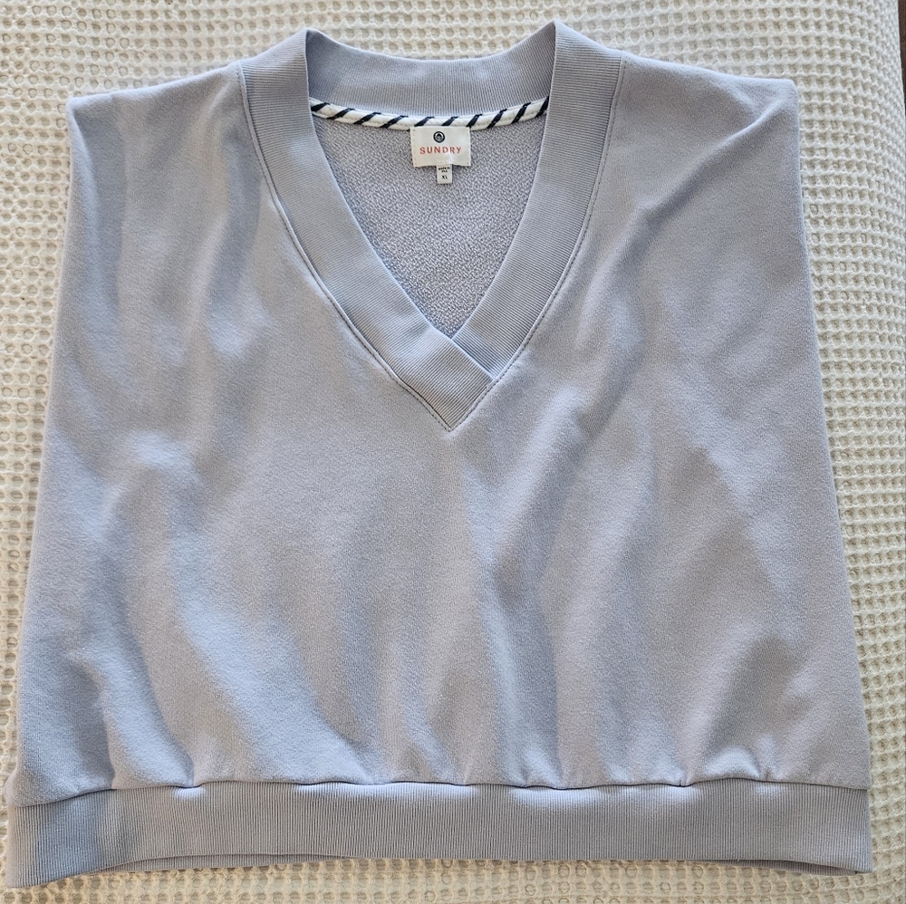 NWOT Sundry Cropped Sleeveless Sweatshirt